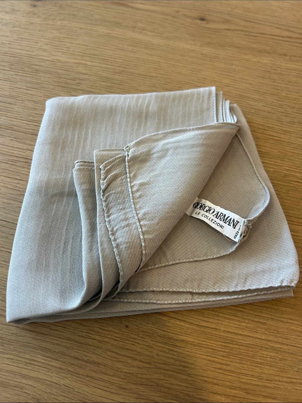 Giorgio Armani Le Collezioni Light Beige Scarf